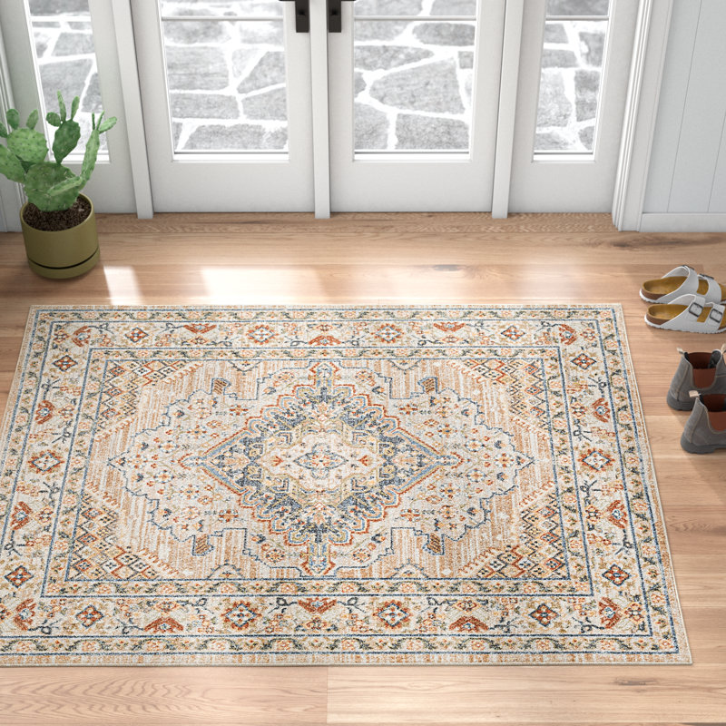 Benbow Washable Oriental Indoor Rug, Rectangle 7'10" x 10'2"