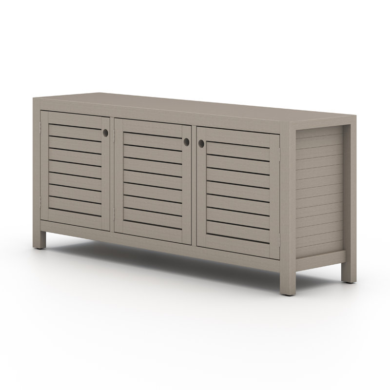 Sonoma 70'' W Solid Wood Sideboard, Weathered Gray