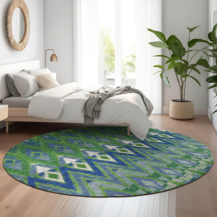 Premium Machine Washable Cerrito Green Rug