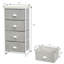 Commode de rangement 4 tiroirs Americus Tower-202519624