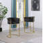 Tabouret de bar Maebelle en velours 29 po (Chaise simple)-1366281456-1366281457
