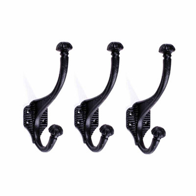 Wrought Iron Double Wall Mounted Robe Hook