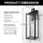 (Bulbs Included) Dusk to Dawn Outdoor Lantern Wall Light Lamp Sconces Waterproof for Porch Doorway-913790171