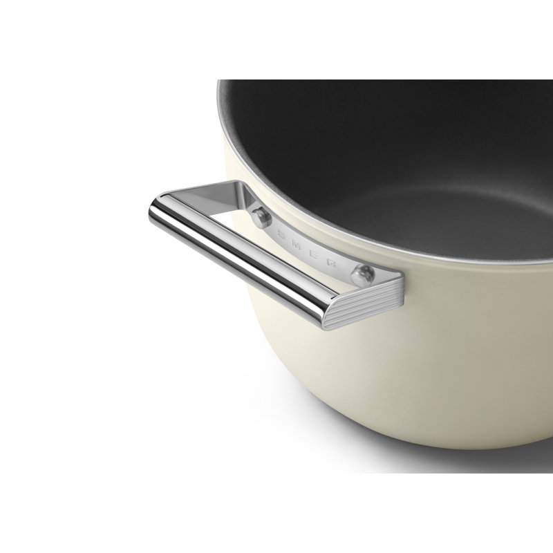 SMEG Casserole Dish w/ Lid, 8 qt., Cream