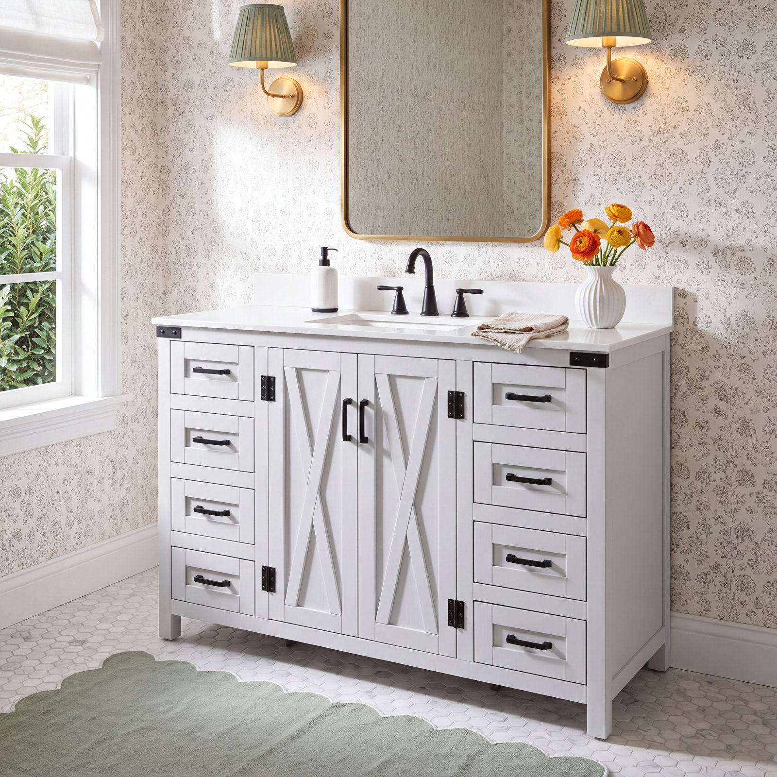 Slayton 48 " Single Bathroom Vanity, Gray