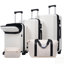 Ensemble de valises durables avec port USB, valises extensibles et sacs de voyage pour un voyage polyvalent et pratique