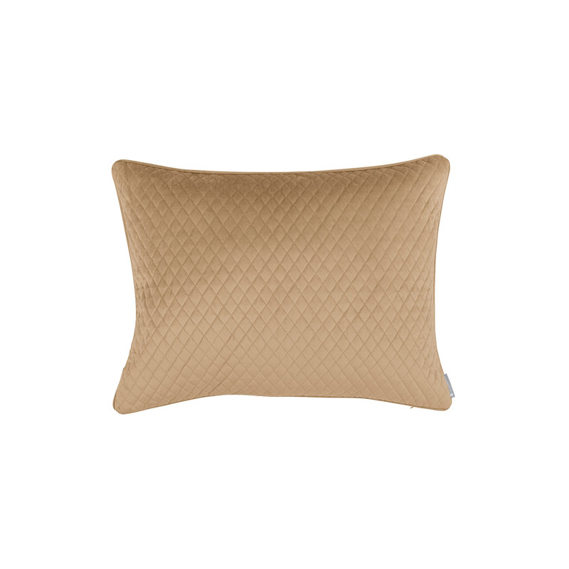 Valentina Quilted Medium Pillow, Standard, Jaune