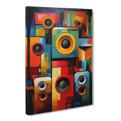 Speakers Cubism - No Frame Print