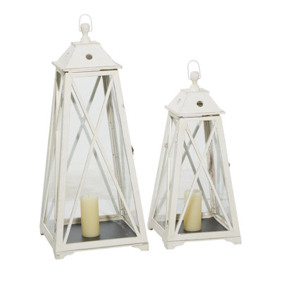 Ensemble de lanternes en métal pour l'intérieur et l'extérieur