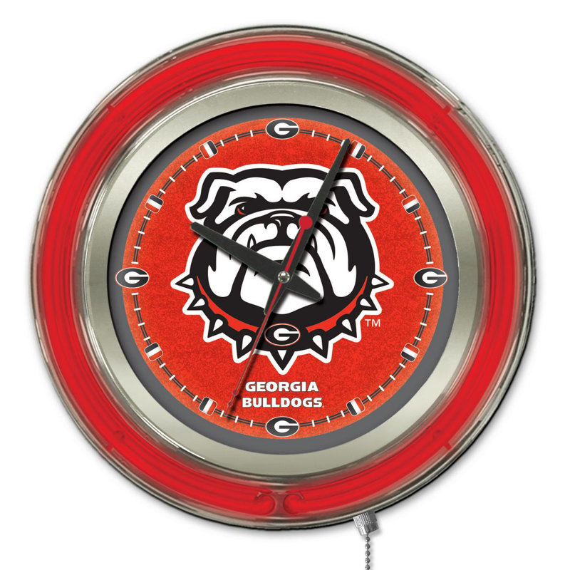 Horloge murale 15 po NCAA, Bulldogs de Géorgie