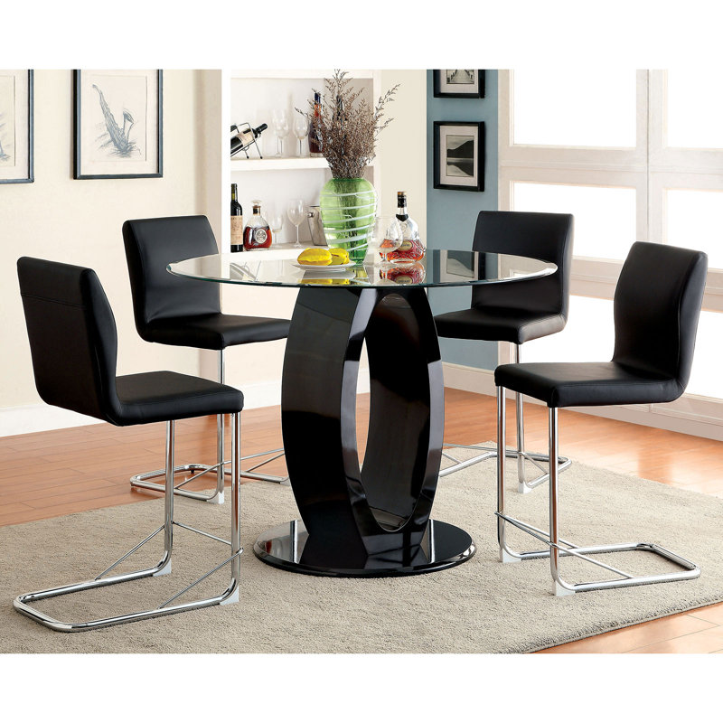 Tabouret de comptoir 24,25 po Amoros, Noir