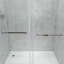 Opal Mirage MCOCOD 56-60.75" W x 76" H Double Sliding Frameless Soft Close Shower Door with 3/8" (10mm) Clear Glass-58594007
