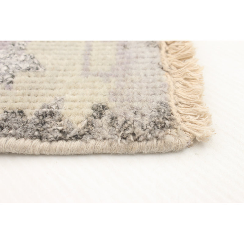 Tapis unique en laine gris 5 pi 7 po x 7 pi 6 po One Age of a Kind Kind Froelich