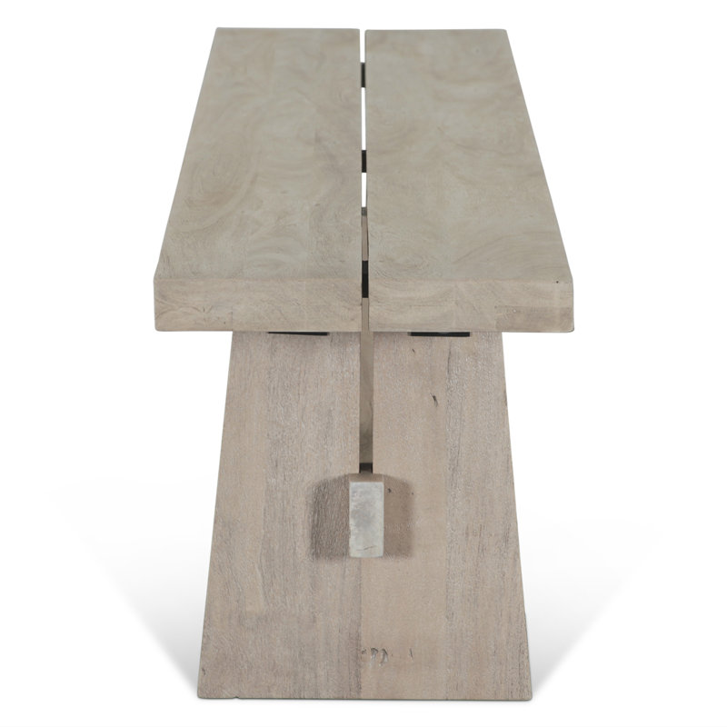 Acadia 79" Bench In Coffee Bean, Beige