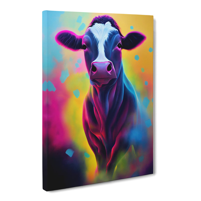 Cow Spray - Wrapped Canvas, 76cm H x 50cm W x 3cm D