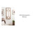 Pierette Framed Wall Mirror 16x42 Natural