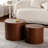 Coffee Table Set Of 2 Round Wooden Coffee Tables Circle Modern Table For Living Room Bedroom Accent End Side Table-1717561160