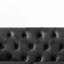 Canapé en tissu 66 po Chesterfield ‌Tech, canapé à accoudoirs roulés en tissu High-Tech, canapé rembourré de style Mid-Century, canapé 2 places pour salon, bureau, appartement, noir-1713577259-1713577256