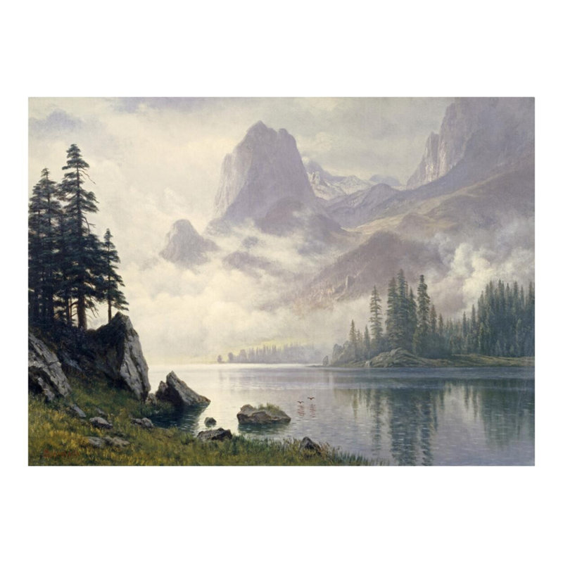 «Mountain Out of The Mist» par Albert Bierstadt - Impression giclée, H 16 po x l 20 po