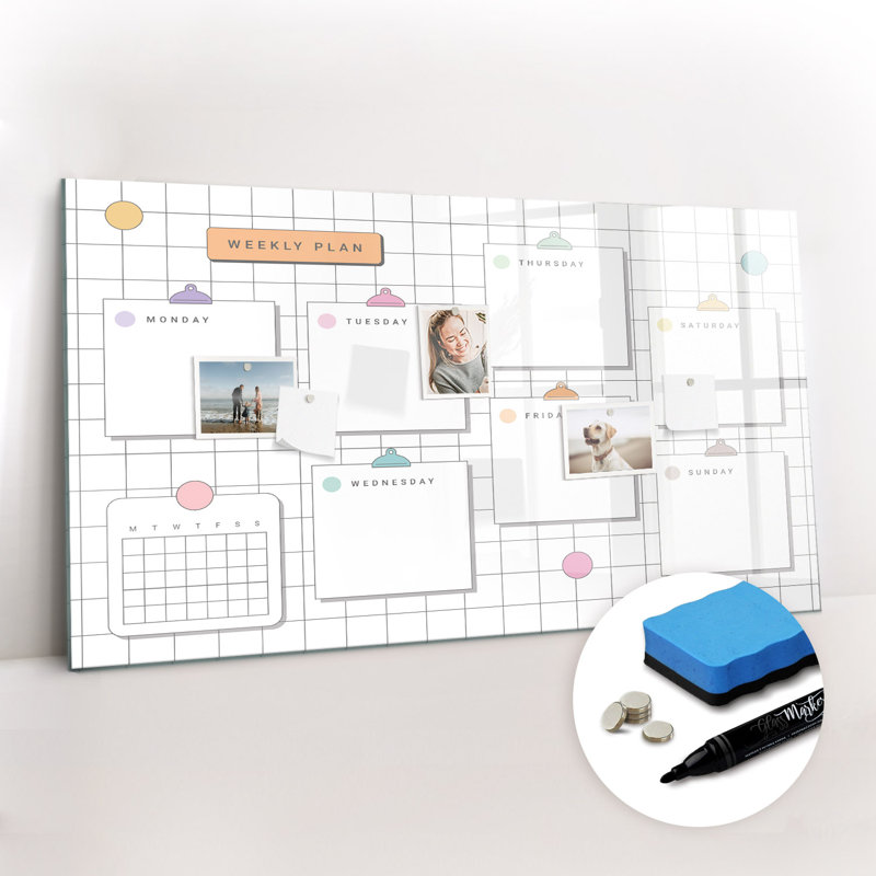 Magnetic Glass Dry Erase Board