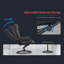 Fauteuil inclinable ergonomique pivotant 31,5 po avec repose-pieds Stiliani