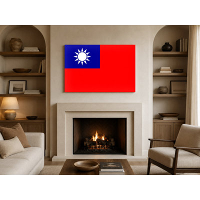 Taiwan Flag — Republic of China Canvas Wall Art