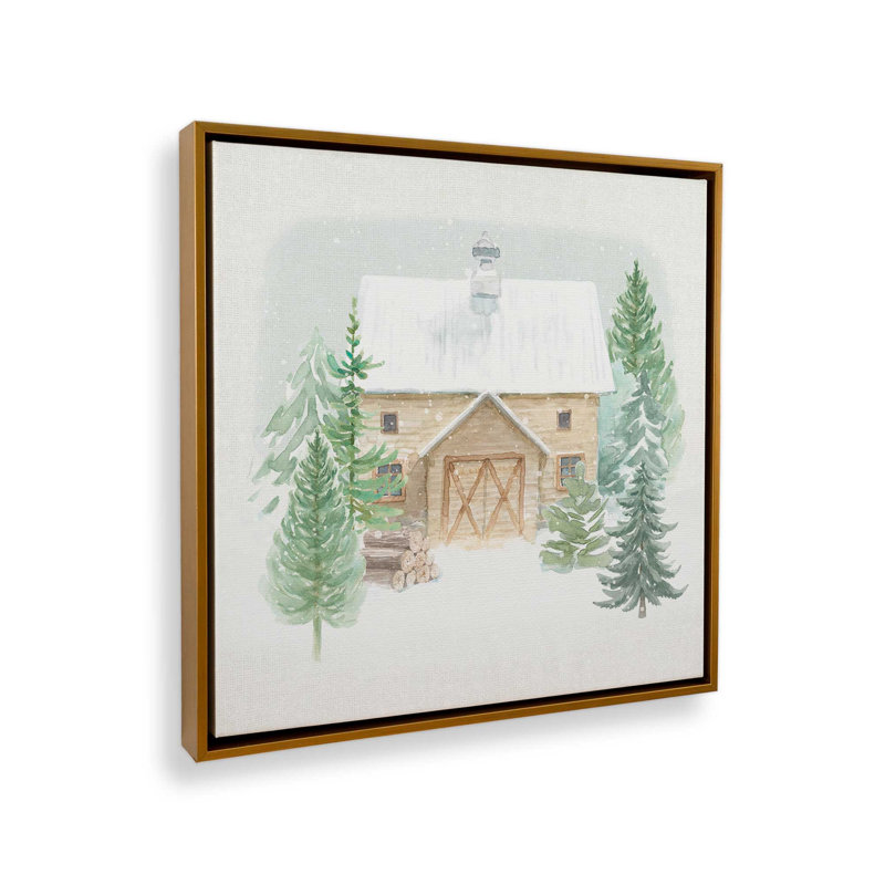 «Woodland Charm I», reproduction sur toile, H 32,75 po x l 32,75 po x P 1,75 po, Cadre flottant or poli