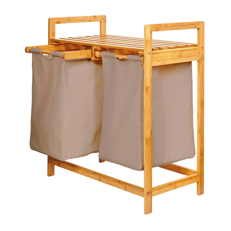 Laundry Sorter with Handles, Grey