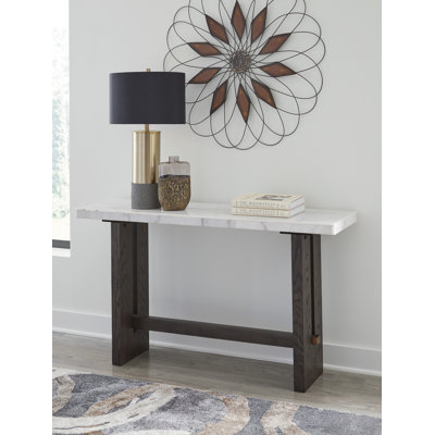 Reylan 47.25'' Glass Top Console Table