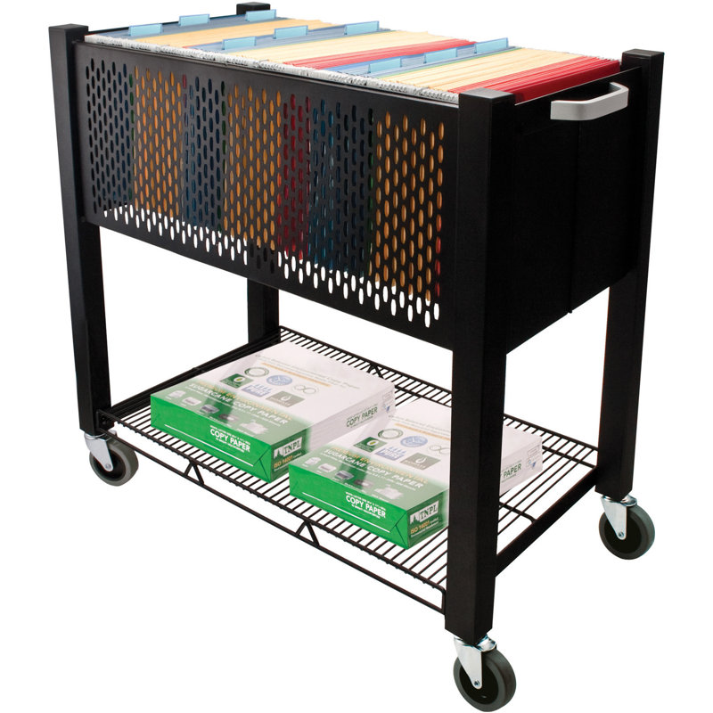 File Cart with Wheels, 29' H x 29' W x 4.5' D