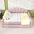 Full Wood Upholstery Daybed with Trundle and Slats-47791870