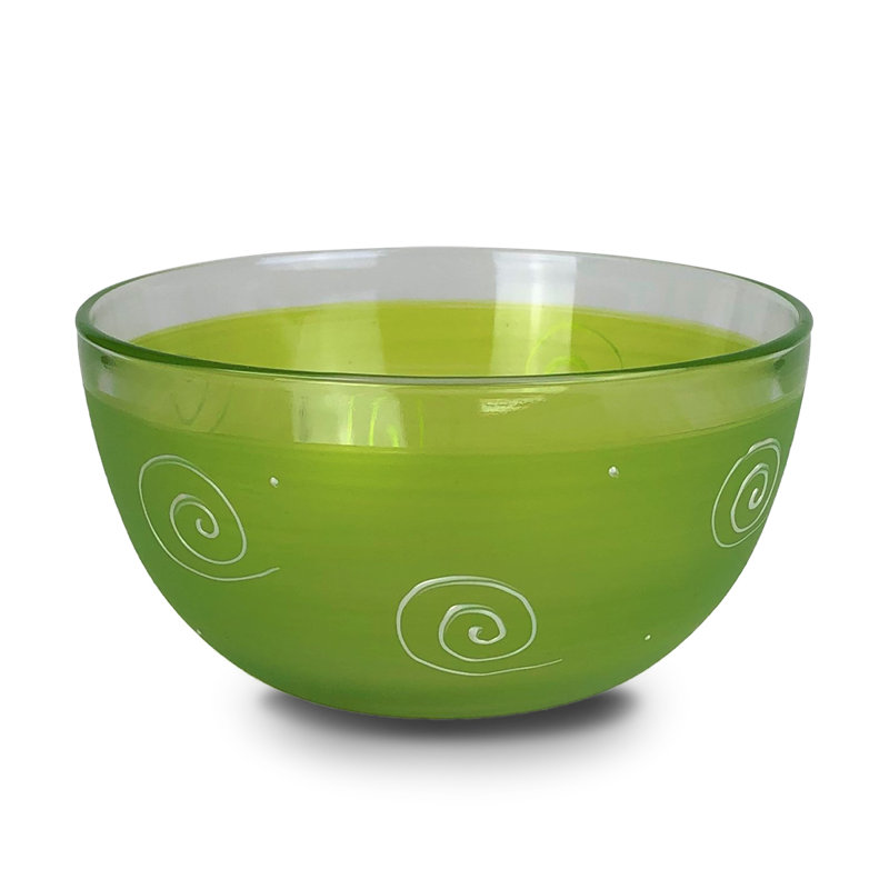 Bol péruvien Splendor Byrl 6 po, Vert, H 3 po x l 6 po