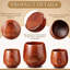 Tasse à thé en bois 10 pièces, tasse à café en bois, 6 oz