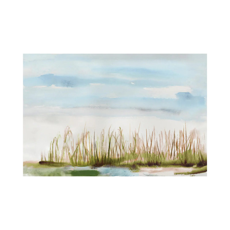 Watercolor Landscape by Tom Reeves - Wrapped Canvas Painting, 20.32 cm H x 30.48 cm W