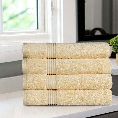 Serviette de bain 100% coton Blue Nile Mills (ensemble de 4)