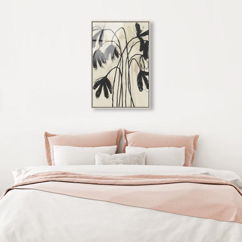 Tree Abstract Studio Print by Oliver Gal, 46"H x 31"W, Silver Floater Frame