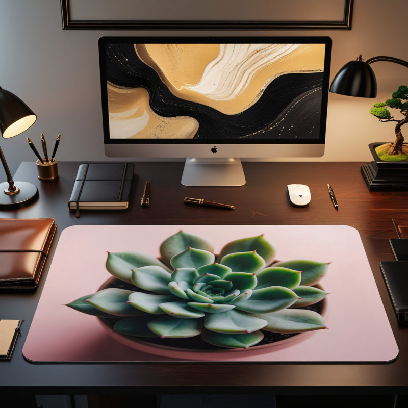 Polyester Desk Pad, 14.4x12.1