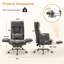 Fauteuil de bureau grand et grand, accoudoirs rabattables pour animaux de compagnie et assis en tailleur, fauteuil de jeu ergonomique pour ordinateur avec coussin lombaire-1867287279
