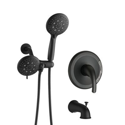 Tête de douche à pluie à une poignée 6 fonctions avec douche à main Classic
