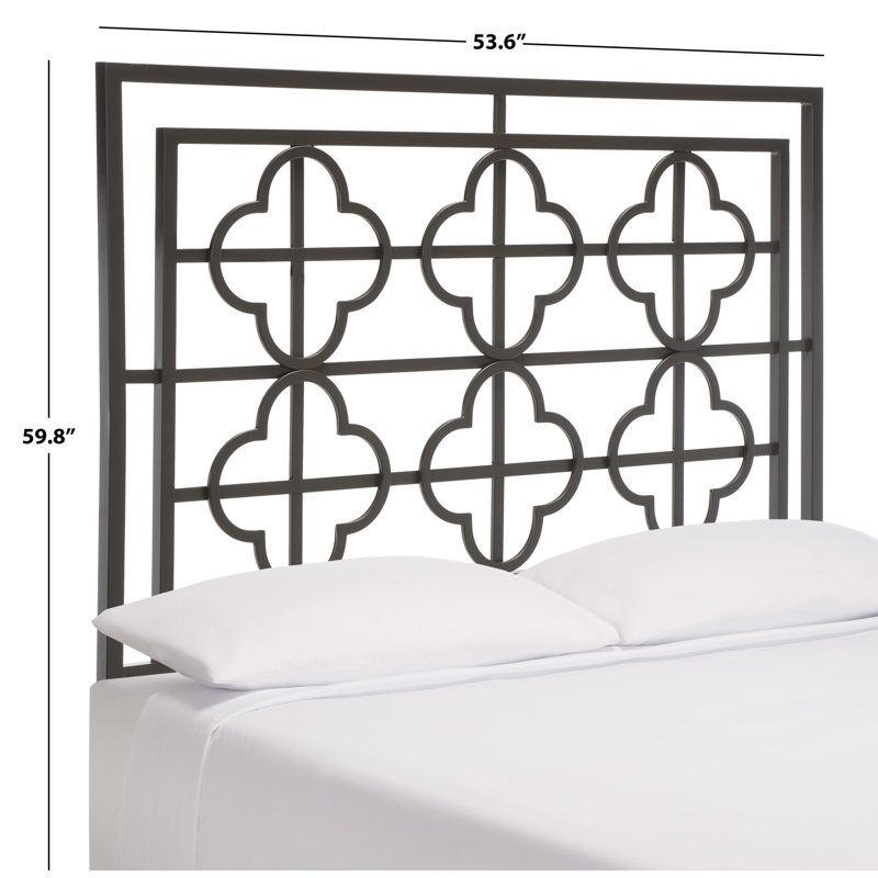 Lucinda Metal Headboard, Queen, Gunmetal