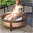 Raffles Round Copper Wood Burning Smokeless Fire Pit
