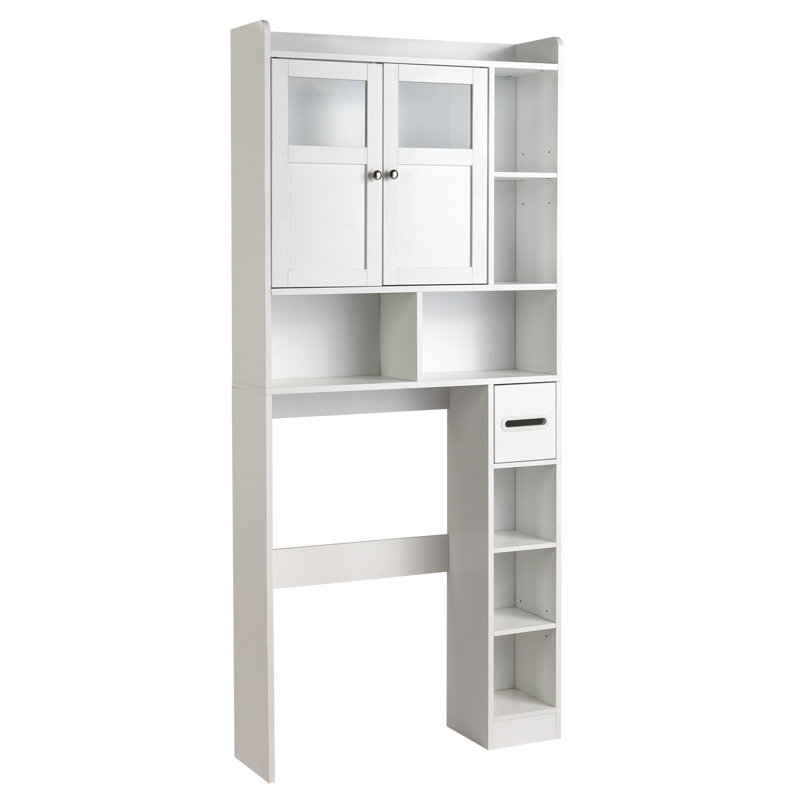 White Toilet Cabinet Rack