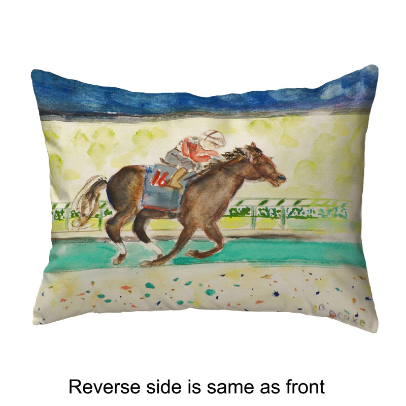 Outdoor Reversible Throw Pillow, 11" H x 14" W x 5" D