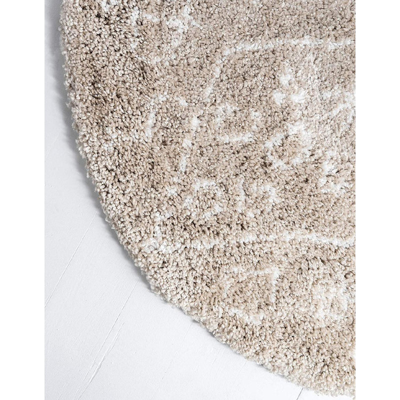Abstract Indoor / Outdoor Rug, Round 5'