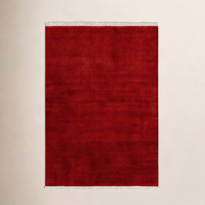 Clio Hand-Loomed Beige Wool Rug