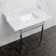 Rectangular Bathroom Sink with Overflow