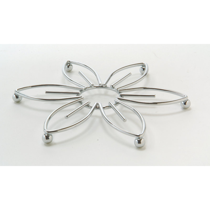 Dessous de plat - Fleur plate en métal