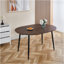 Table extensible, table à manger, table de bureau, table basse, pieds en métal noir, plateau couleur noyer, 100/140 / 180x100x75cm-38264975