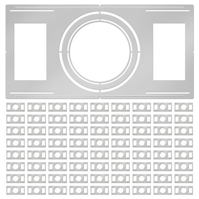 72-Pack New Construction Mounting Plate For 8/9/11 Inch Recessed Led Light, Durable Rough-In Pre-Mounting Plate