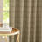 Linen Plaid Curtains Modern Window Panels Check Tartan Light Filtering Curtains for Living Room Bedroom, Rod Pocket Back Tab, 2 Panels-329966676-329966675